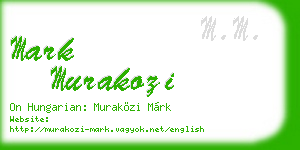 mark murakozi business card
